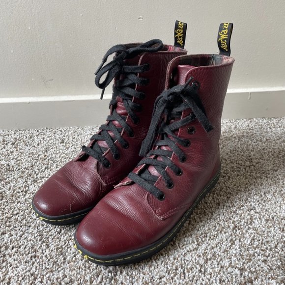Dr. Martens Shoes - Dr Martens | Stratford Lace Up Boots in Oxblood